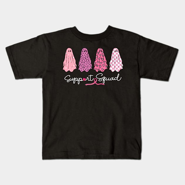 Breast Cancer Awareness Support Squad Cancer Free Kids T-Shirt by SilverLake